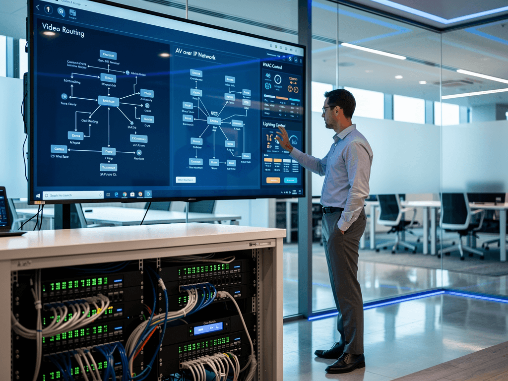 Integrating AVoIP with Building Management Systems (BMS)
